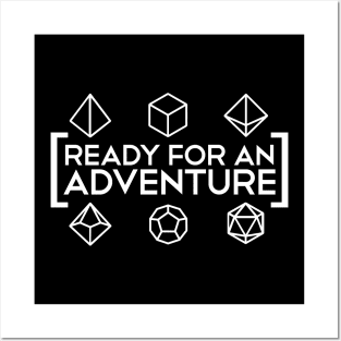 DnD - Ready for an Adventure White Posters and Art